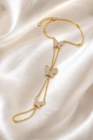 Tone Butterfly Ring Bracelet
