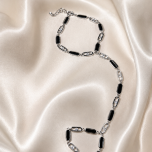 Silver-Tone Link Hand Chain Bracelet