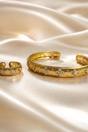 Floral Cuff & Ring Set