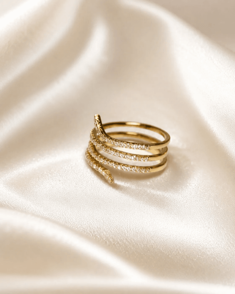 Gold-tone rings - fashion rings for women